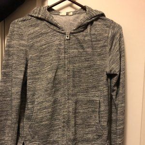 GAP zippered hoodie size XS. Color charcoal